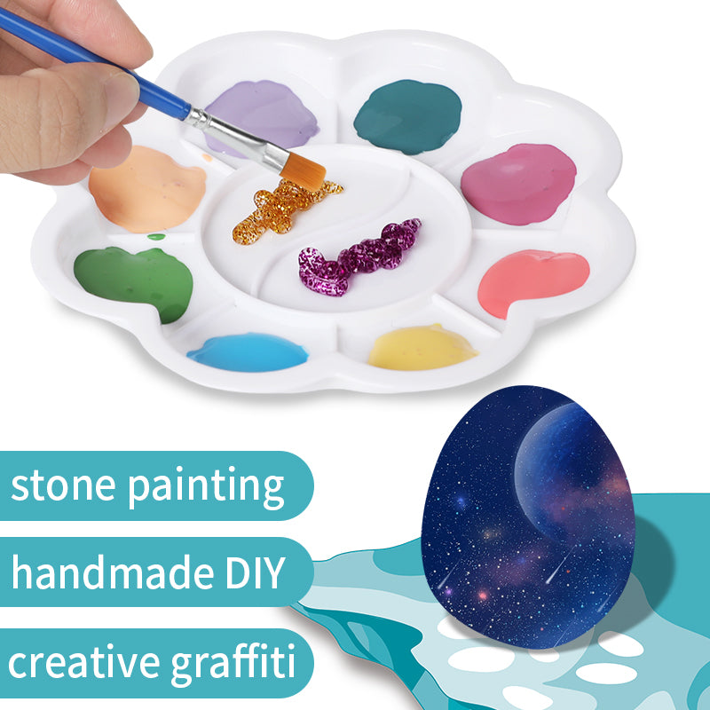 Kakubi Glow in The Dark Rock Painting Kit for Kids – DIY Painted Pebble Art Craft Set with Paints & Brushes – Creative Night Light Stones for Boys & Girls – Parent-Child STEM Toy Gift