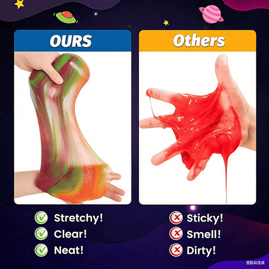 CENLYIN Slime Party Favors, 24 Pack Galaxy Slime Balls – Stretchy, Mess-Free, Non-Sticky, Sensory Stress Relief Toys for Kids – Great for Birthday, Classroom, Party Supplies