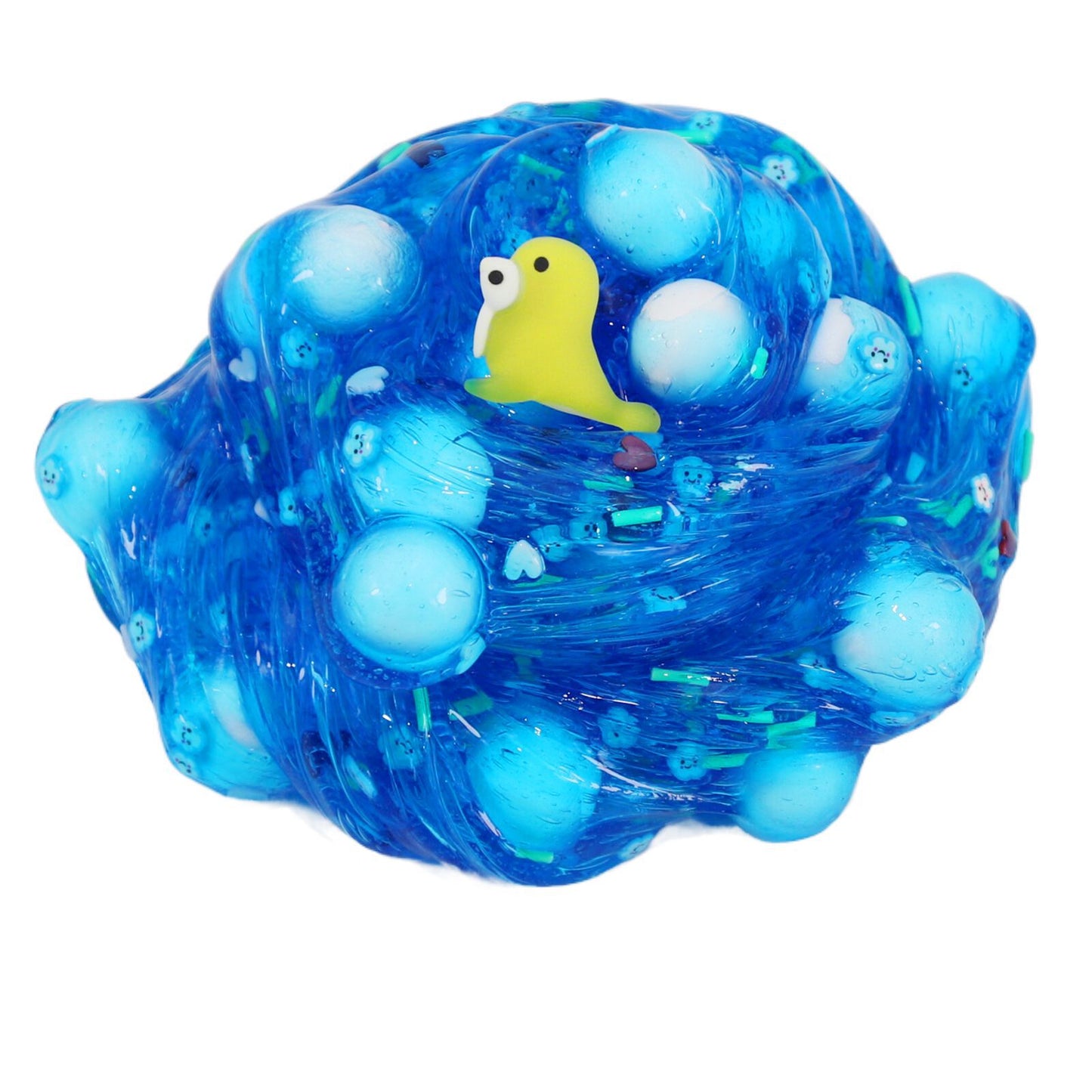 5-Pack Ocean Slime Set – Crystal Clear & Butter Clay Putty with Marine Charms – Stress Relief DIY Slime Kit for Kids