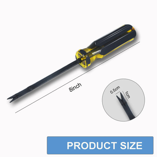 Upholstery Staple Remover Tool Staple Remover Heavy Duty,Upholstery Tools with Double Pronged Head for Removing Nails, Staples and Tacks