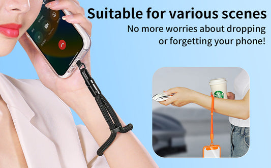 Universal Cell Phone Lanyard Strap for Hand & Wrist – Multifunctional Phone Patch Holder for Women & Men