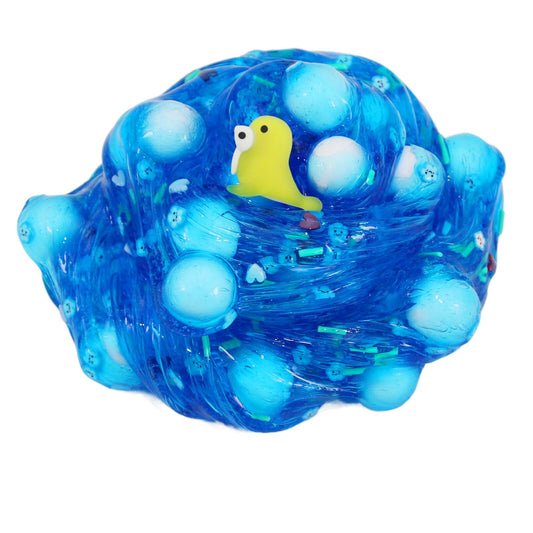 5-Pack Ocean Slime Set – Crystal Clear & Butter Clay Putty with Marine Charms – Stress Relief DIY Slime Kit for Kids