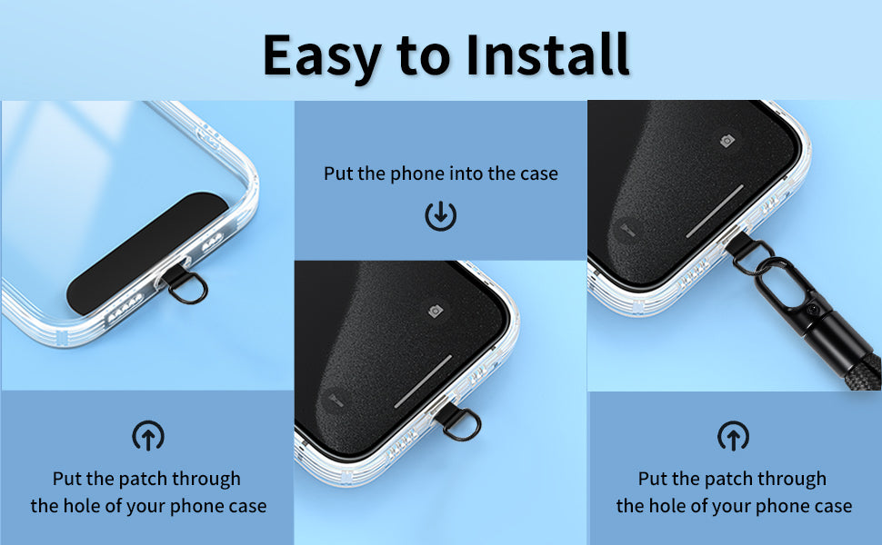 Universal Cell Phone Lanyard Strap for Hand & Wrist – Multifunctional Phone Patch Holder for Women & Men